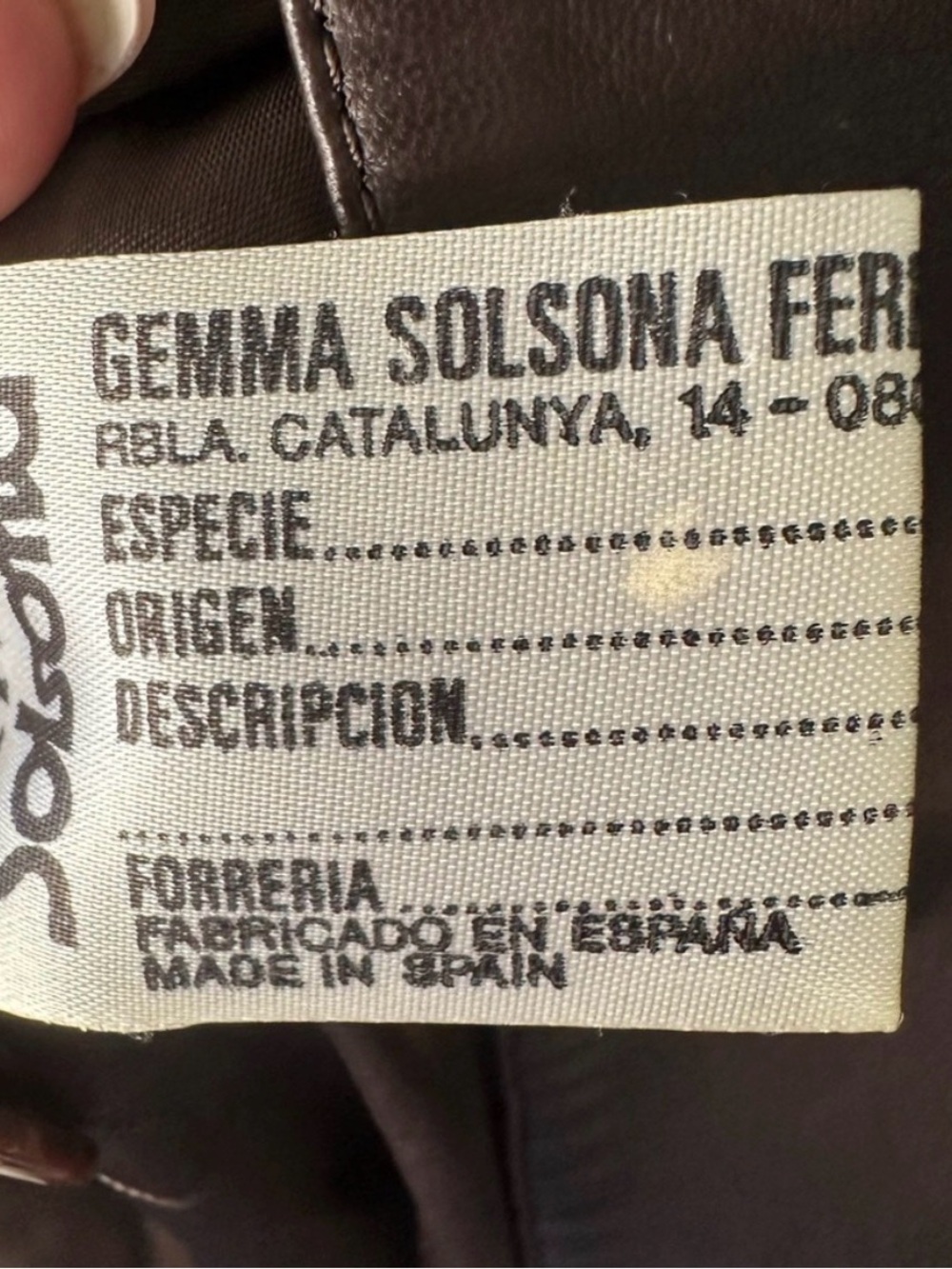 Vintage Solsona Brown Genuine Leather Long Coat 52 Y2K 90s Minimalist Mobwife - Picture 7 of 10